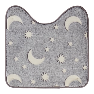 Tapis de WC fluorescent « Soleil, lune et étoiles »