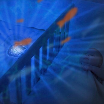 Nachtlicht mit Ozeanprojektor
