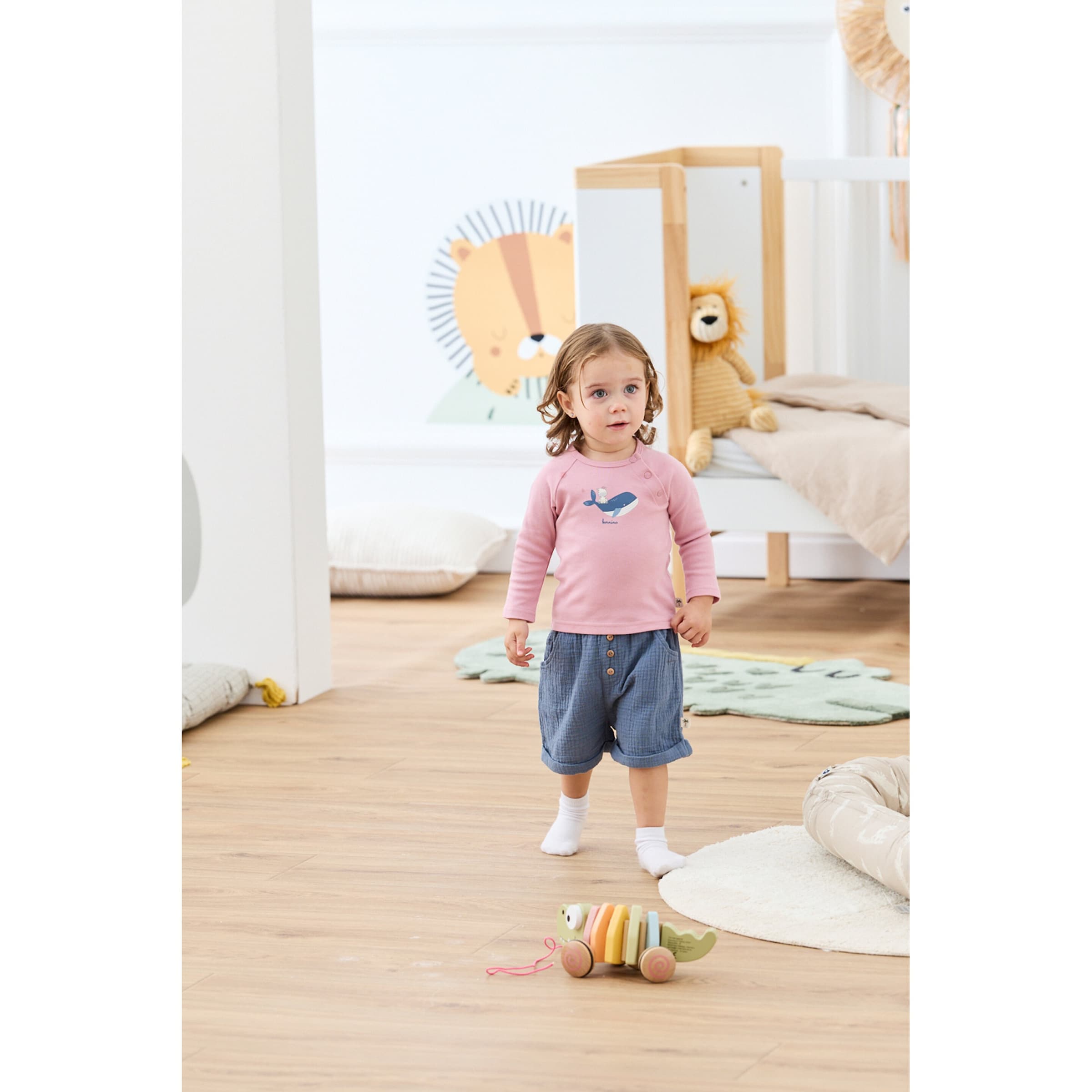 Thumbnail - Bornino Sunny Adventure Raglanshirt langarm Wal