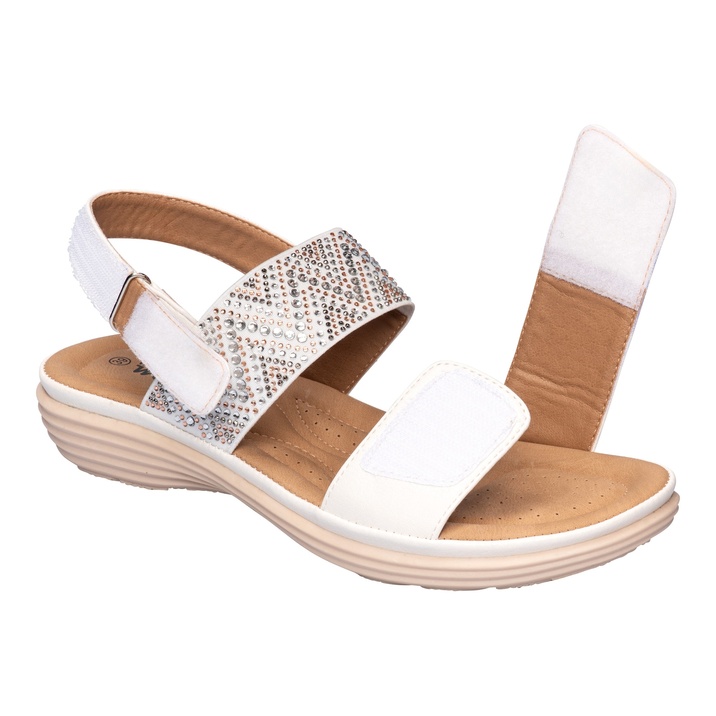 Klett-Stretchsandalette „Saskia“