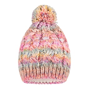 Winter-Strickmütze Bommel Zopfmuster