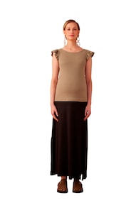 Langer Stretch-Umstandsrock