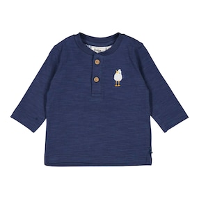 Henley-Shirt langarm Möwe
