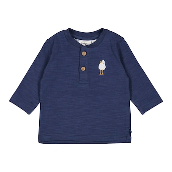 T-shirt col Henley à manches longues mouette