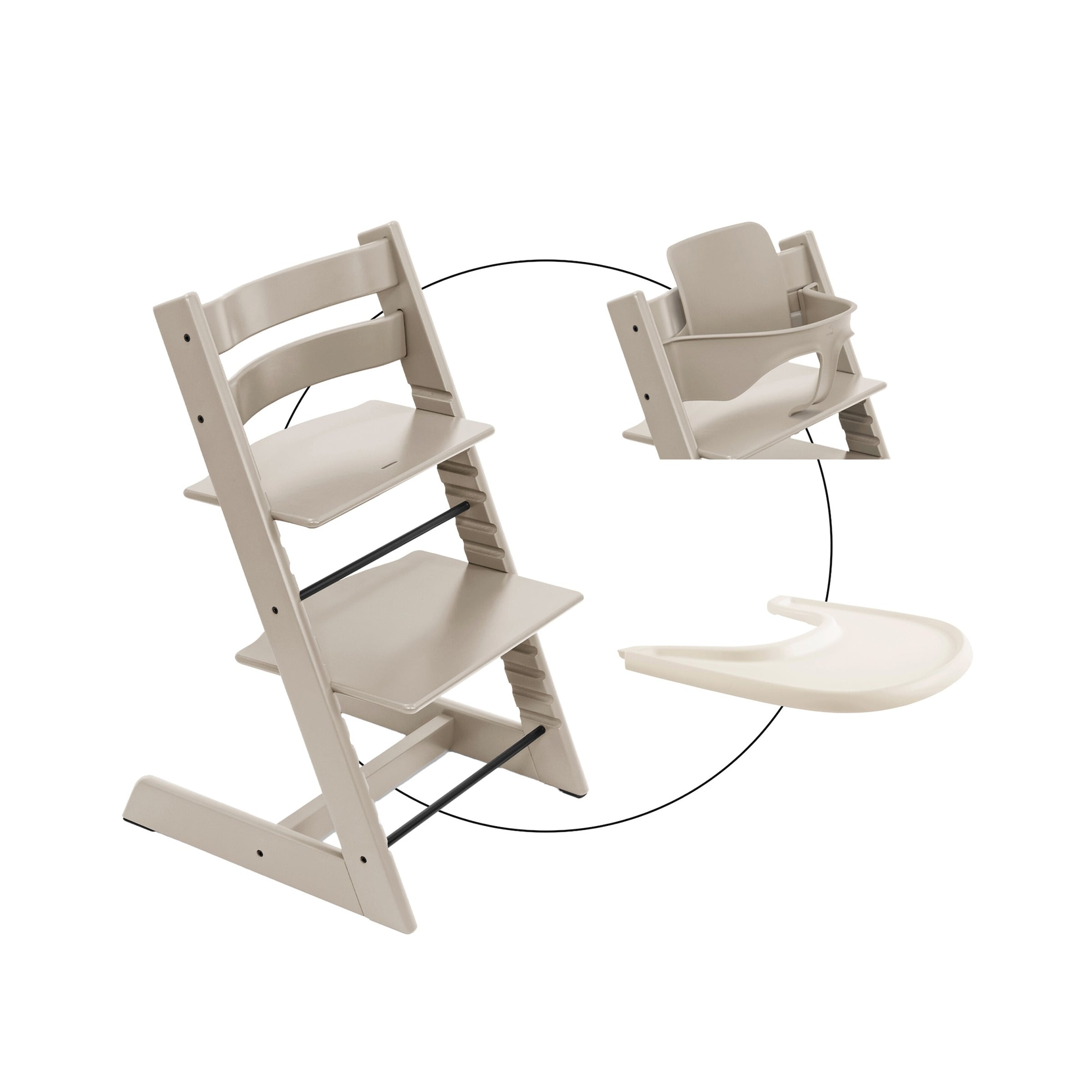 Stokke® Tripp Trapp® Bundle Treppenhochstuhl inklusive Babyset & Tray
