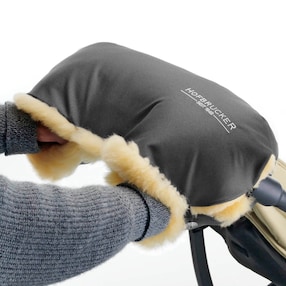 Lammfell-Handwärmer für Kinderwagen Lammfell Handmuff