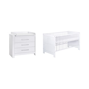 2-tlg. Babyzimmer Nordic White