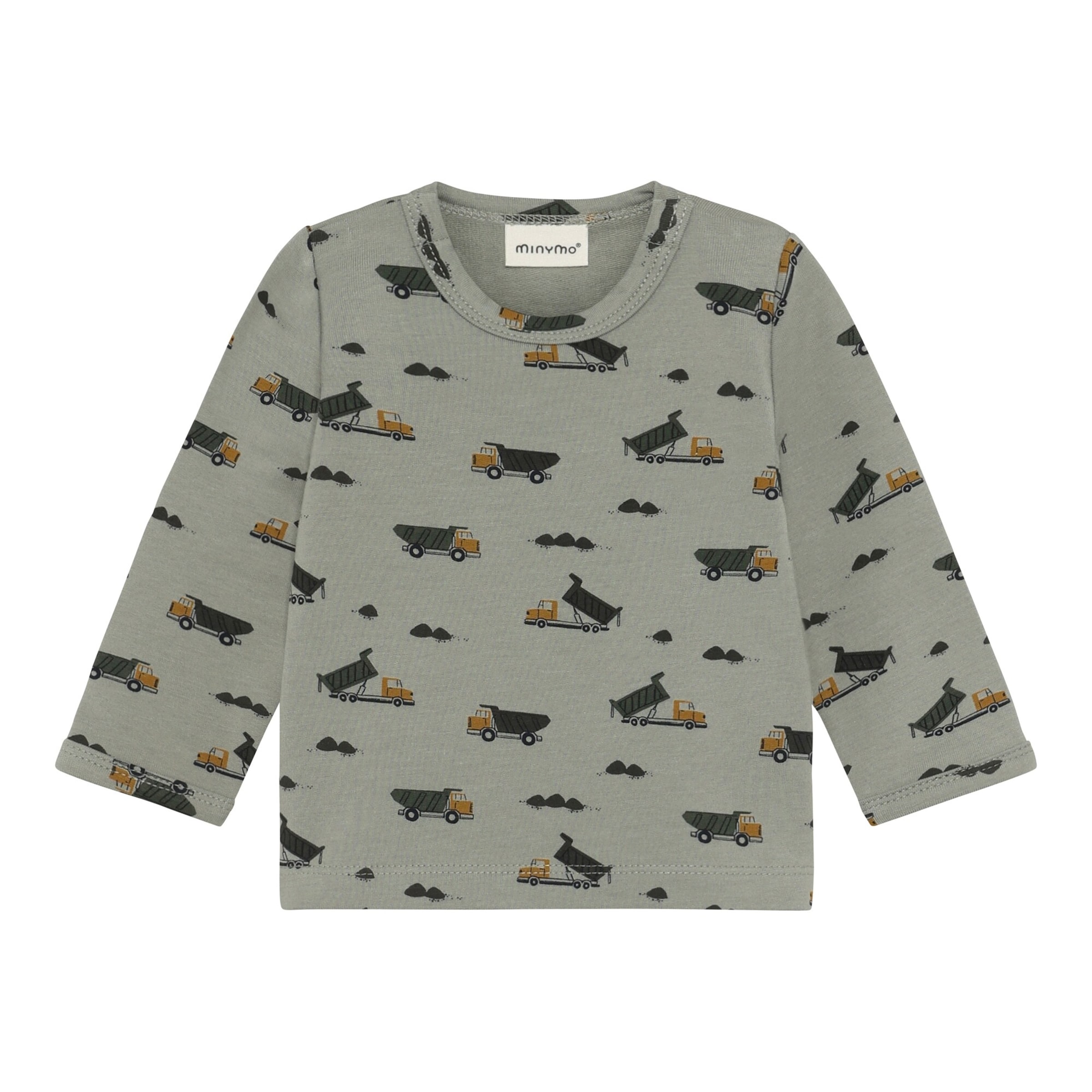 Minymo Shirt langarm Baustellenfahrzeuge