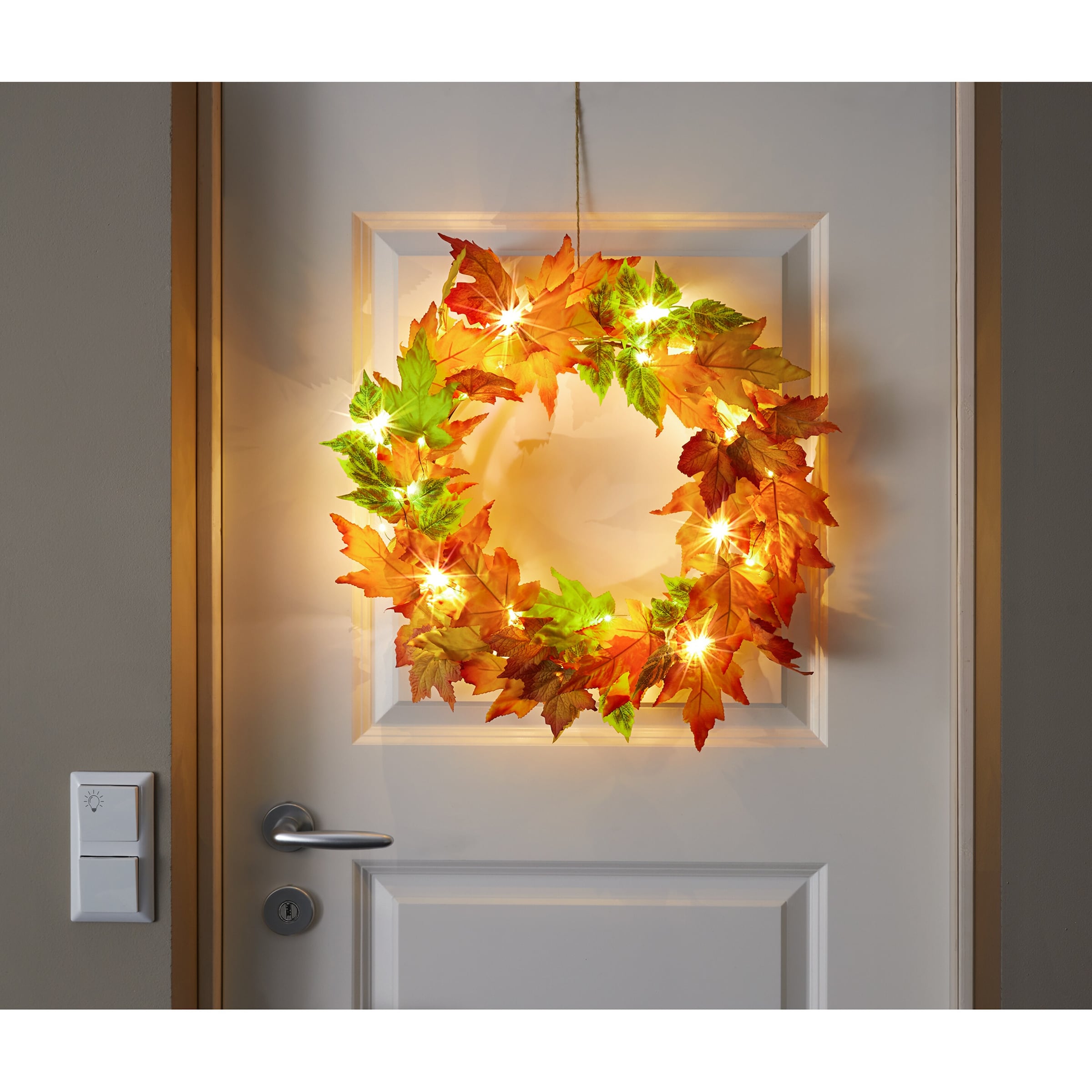 LED-Kranz „Herbstblätter“