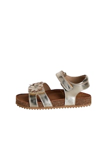 Ledersandalen mit Blumen Mädchen
