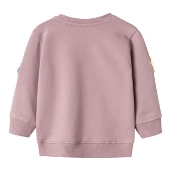 Sweatshirt langarm Blumenstickerei
