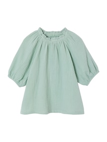 Musselinbluse Mädchen mit Ballonärmeln