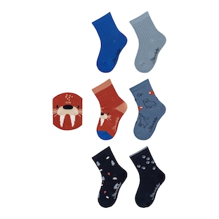 6er-Pack Socken Tiere Rippqualität