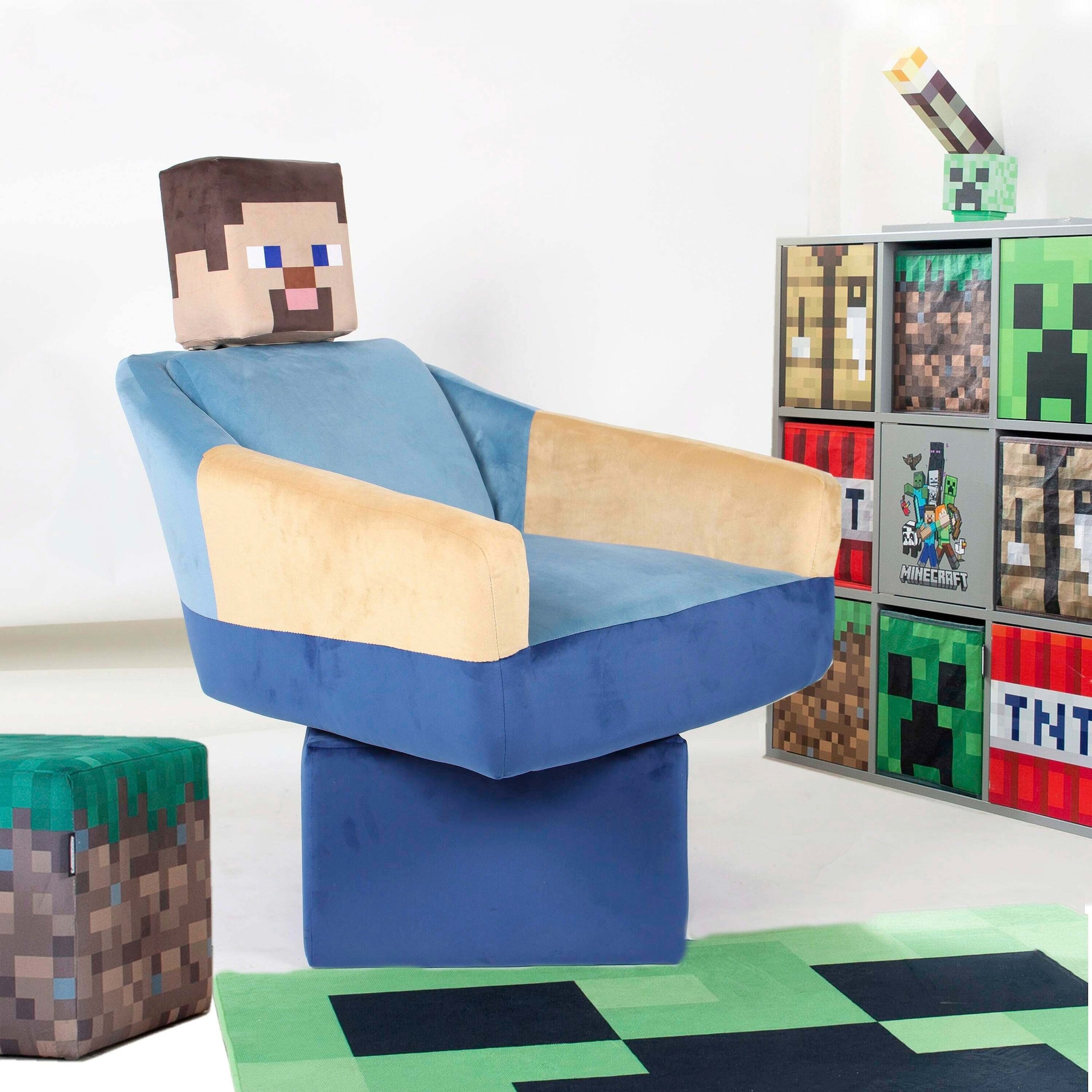 Roba Drehsessel Steve, mit Arm und Kopfstütze Minecraft