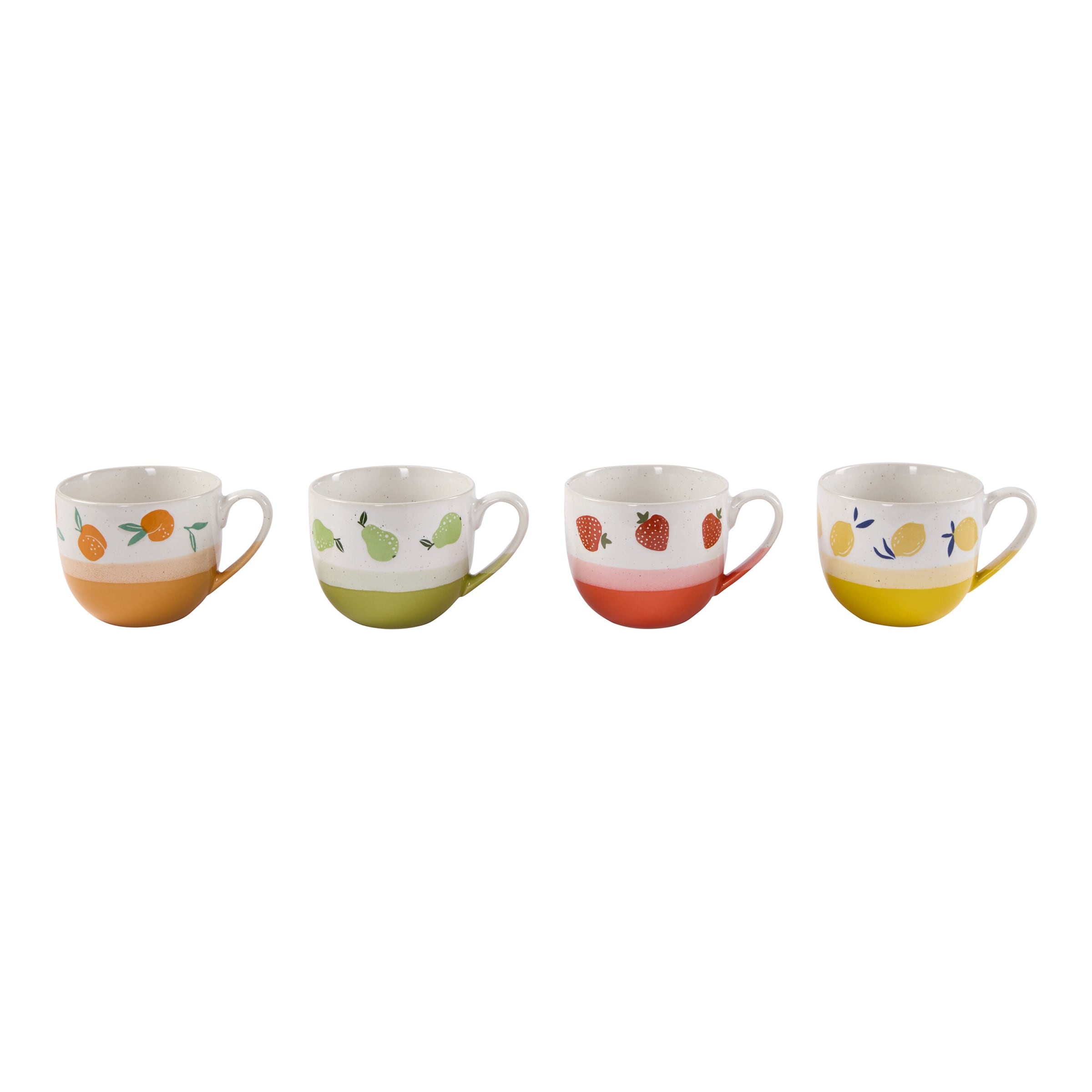 Tassen-Set „Früchtchen“, 4 Stück je 465 ml
