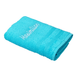 Handtuch personalisiert mit Namen, 50x100 cm,  100% Baumwolle