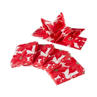 Faltservietten "Christstern", 8 Stück