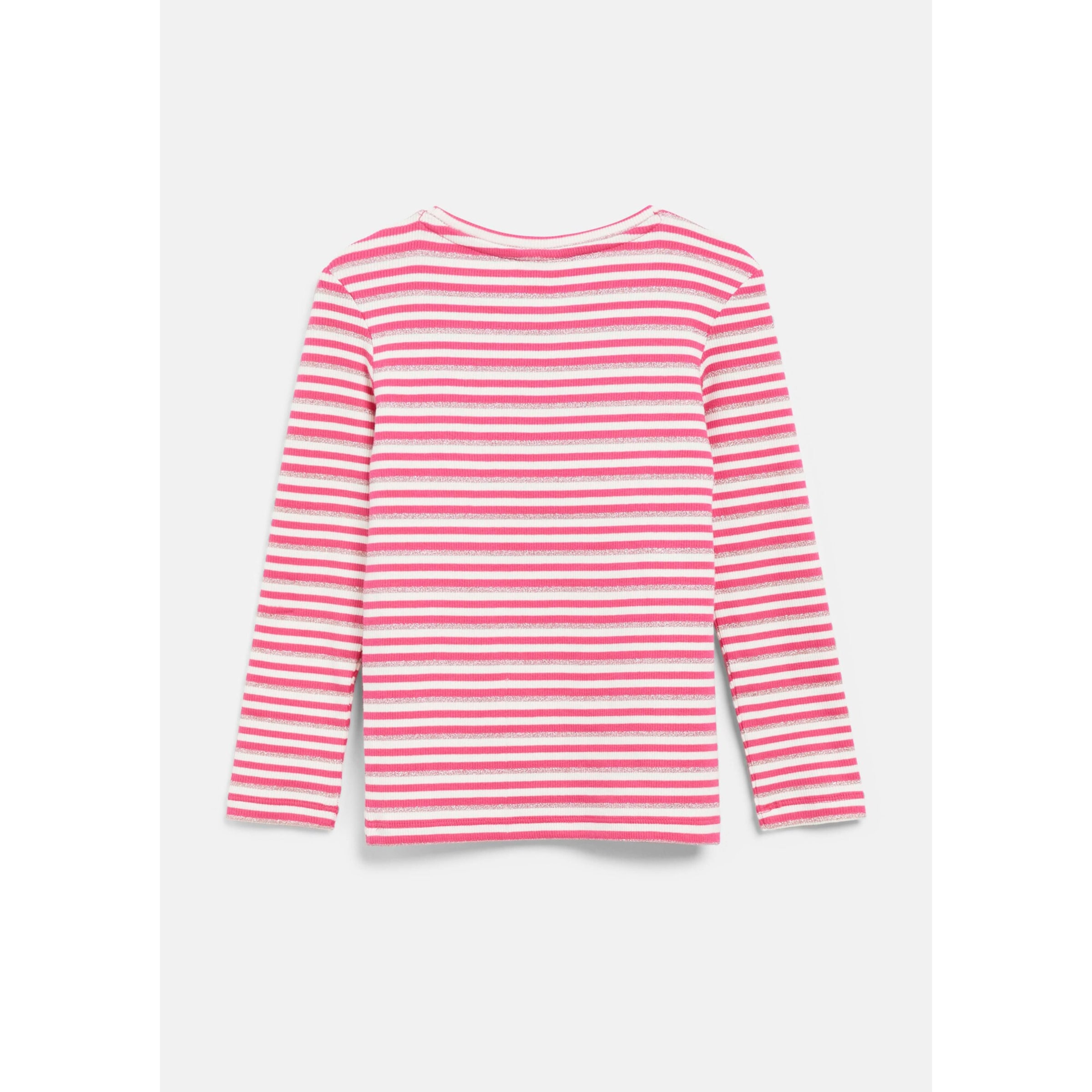 S.Oliver Shirt langarm Ringel Glitzer
