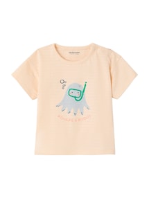 Bio-Kollektion: Jungen Baby Shirt mit Hummerprint und Druckknöpfen