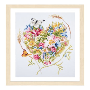 Diamant-Malerei "Heart of Flowers"