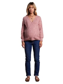 Wende-Pullover mit Alpaka für Schwangerschaft und Stillzeit