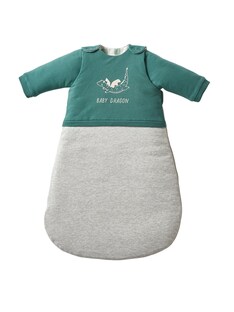 Baby Schlafsack mit abnehmbaren Ärmeln DRACHE Oeko-Tex