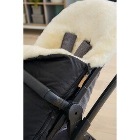 Lammfell-Fußsack Skaidi für Kinderwagen, Buggy