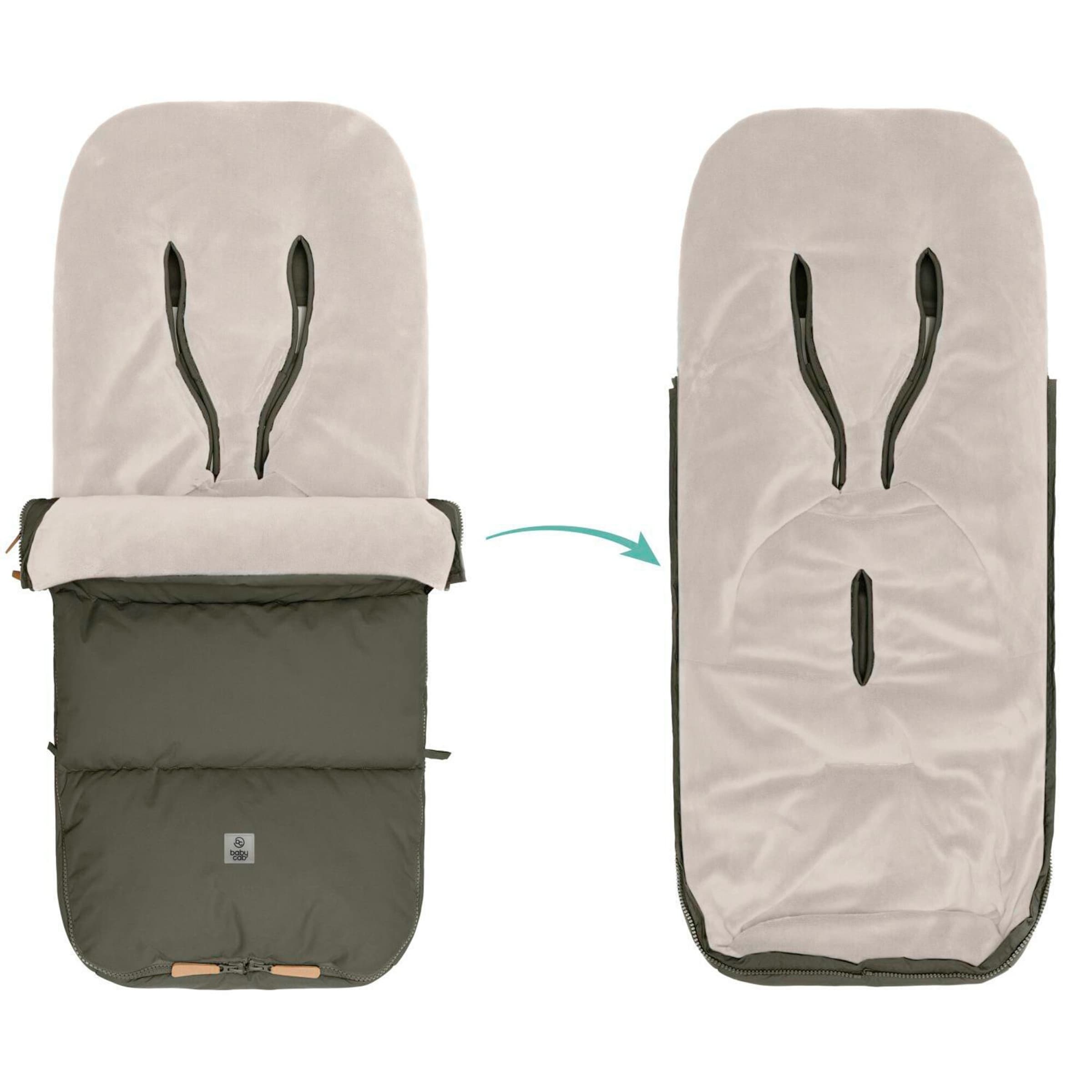 Babycab Winterfußsack Kemi für Kinderwagen, Buggy oliv