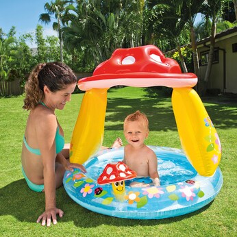 Baby-Pool Mushroom mit Verdeck