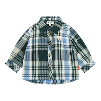 Chemise manches longues carreaux ours