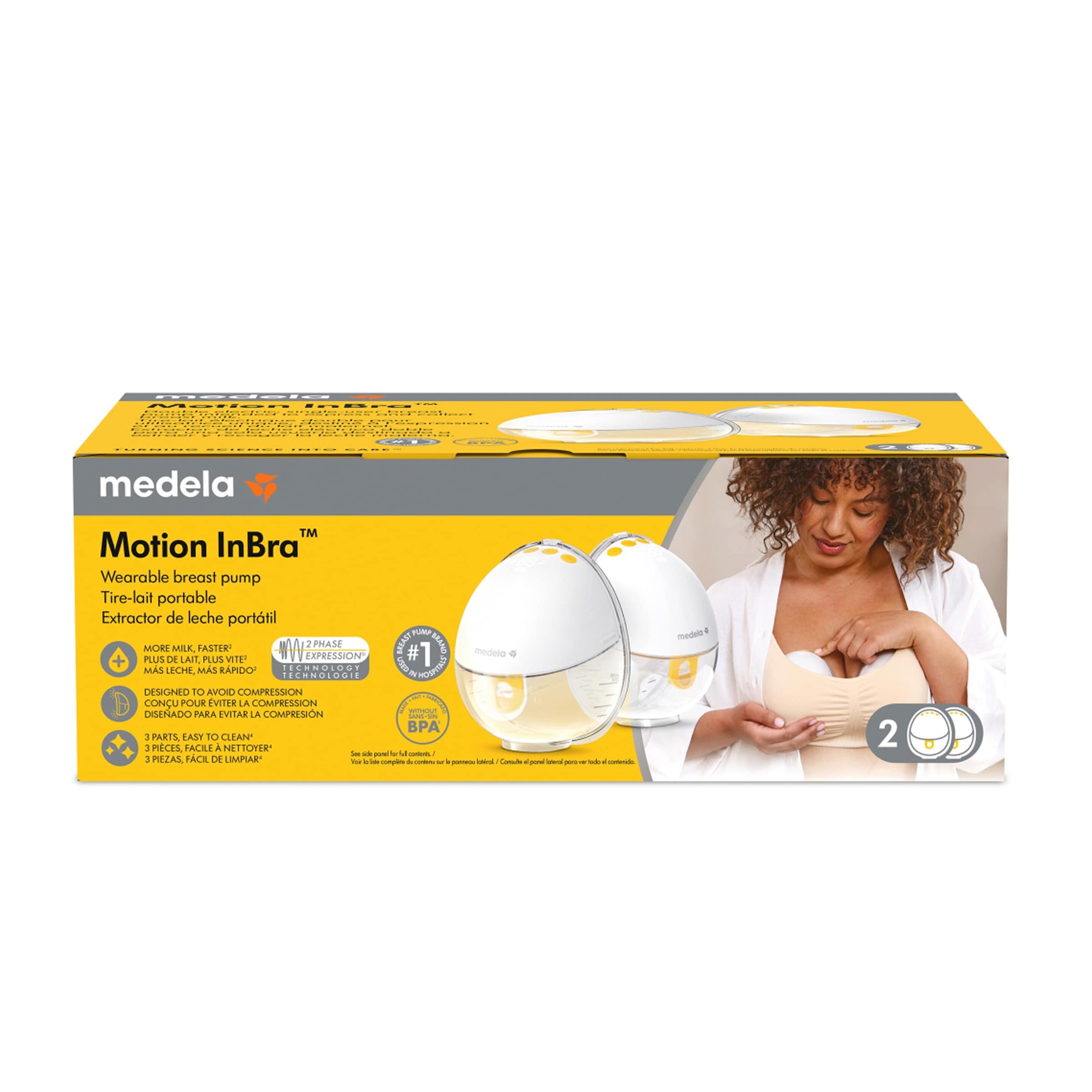 Medela Elektronische Milchpumpe Motion InBra, tragbar