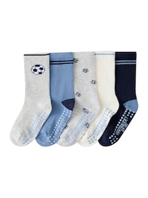 5er-Set Socken Fußball-Motive Jungen