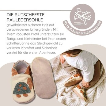 Krabbelschuhe Vogelfamilie