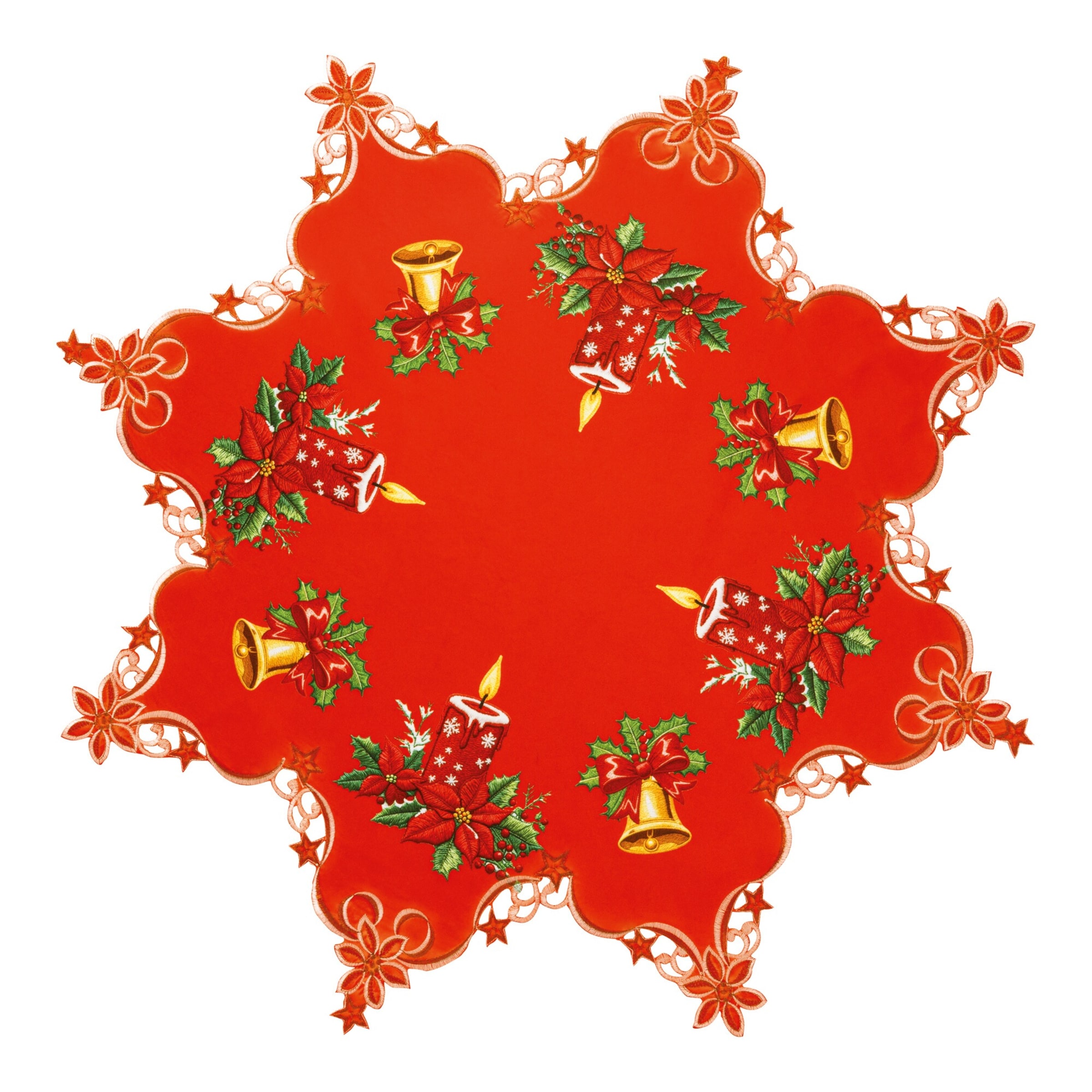 Mitteldecke „Weihnachtsstern“, 85x85 cm