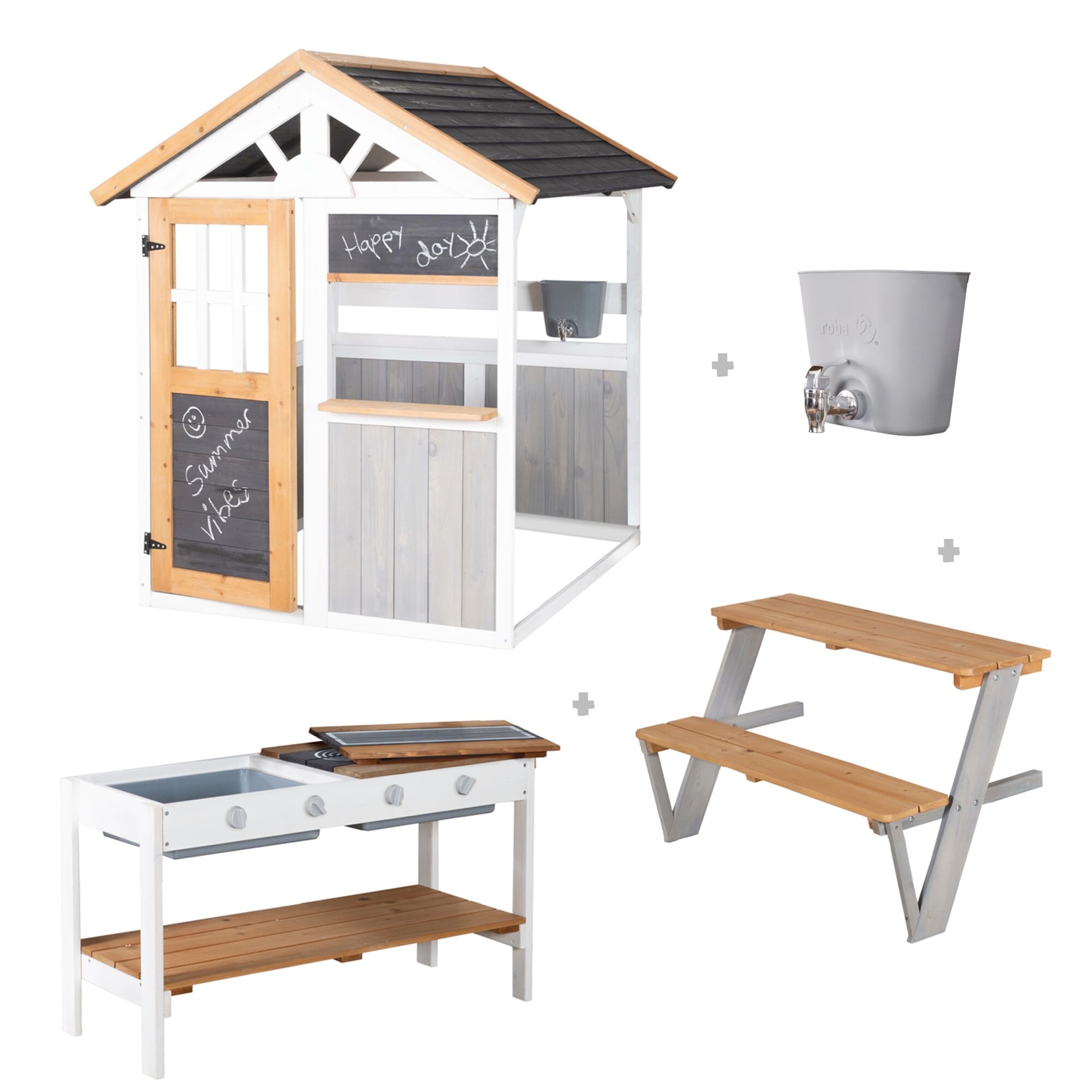 Roba Spielhaus mit Tischset und BBQ-Küche Outdoor +