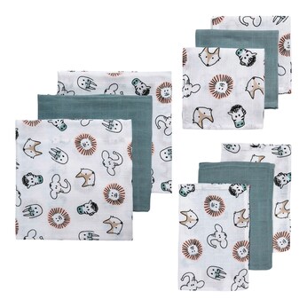 Coffret naissance 9 pièces avec couches lavables, carrés et gants de toilette
