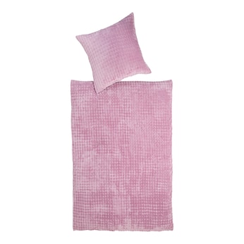 Parure de lit en flanelle «Bubble High», 2 pièces, 135 x 200 cm
