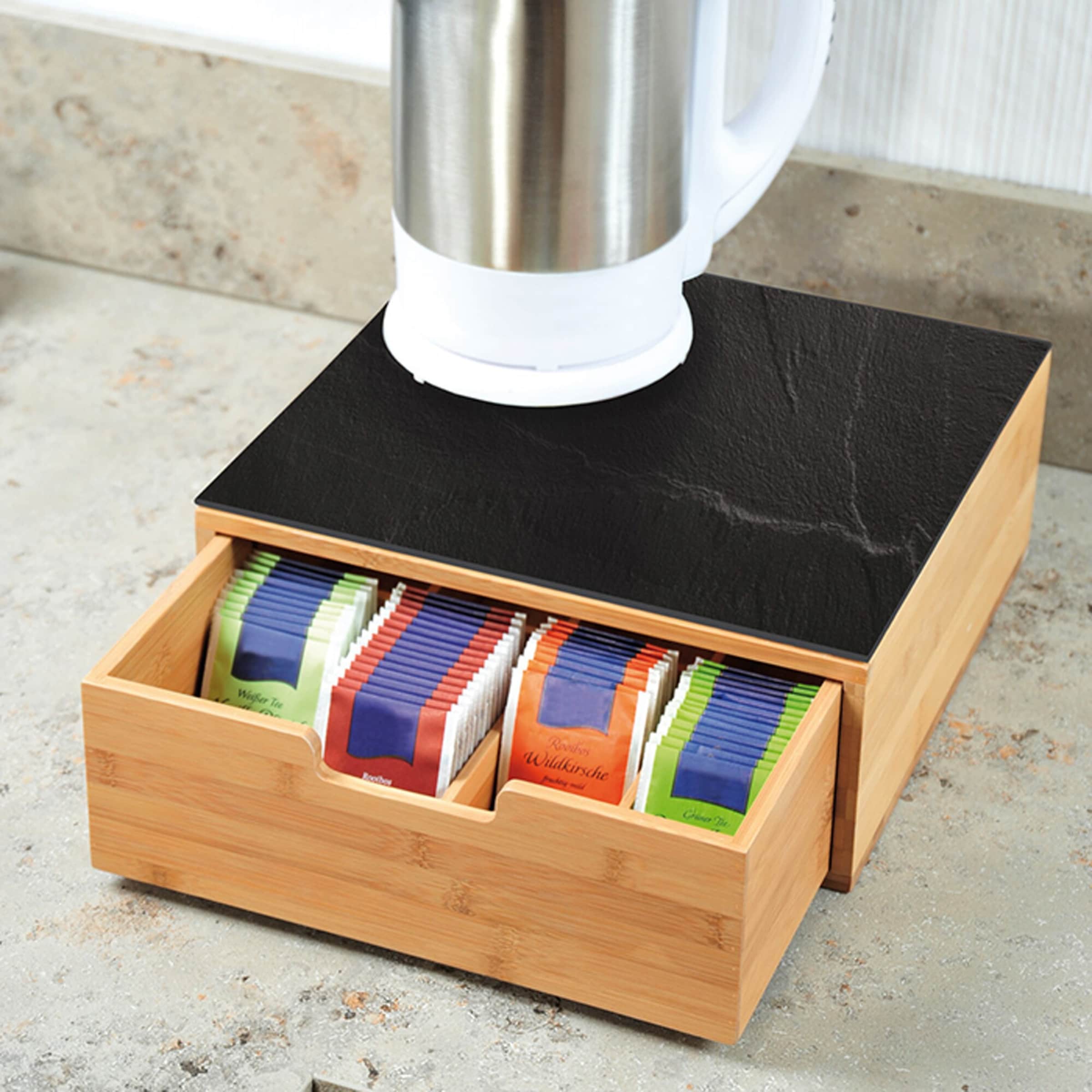 KESPER Teebox "Schubladenbox" für Kaffeekapseln oder Teebeutel