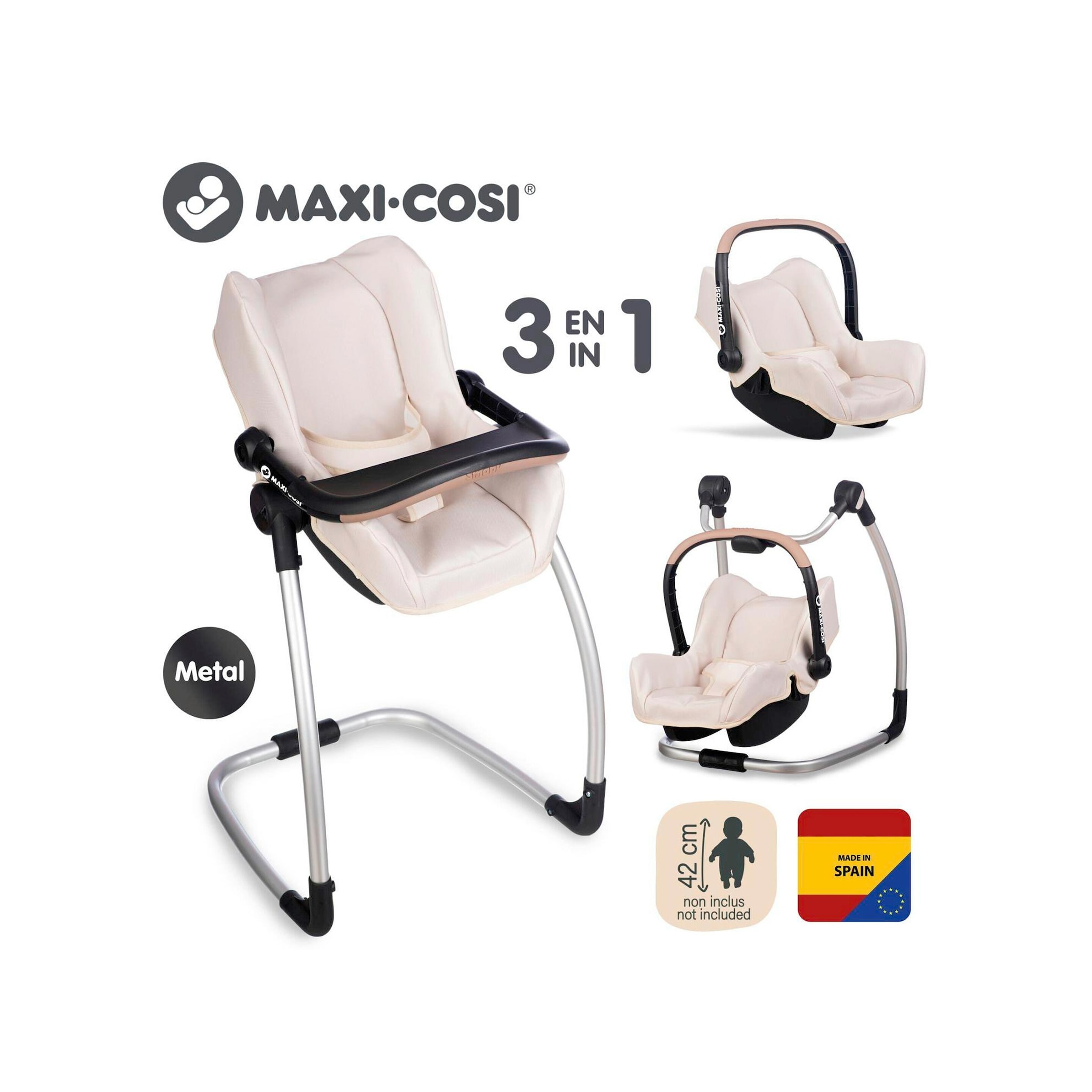 Smoby Puppenhochstuhl 3in1 Maxi-Cosi