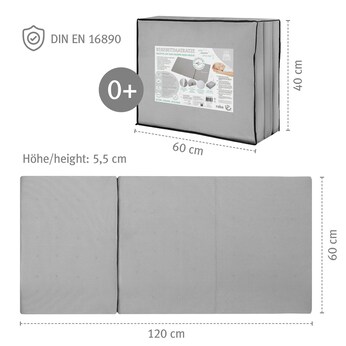Reisebettmatratze Air, 60x120 cm  safe asleep®