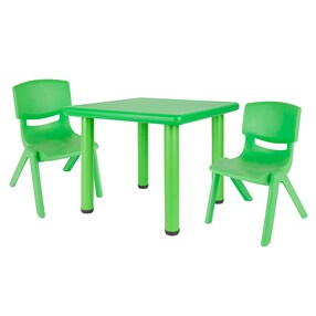 Kindertisch mit 2 Stühlen für innen & außen