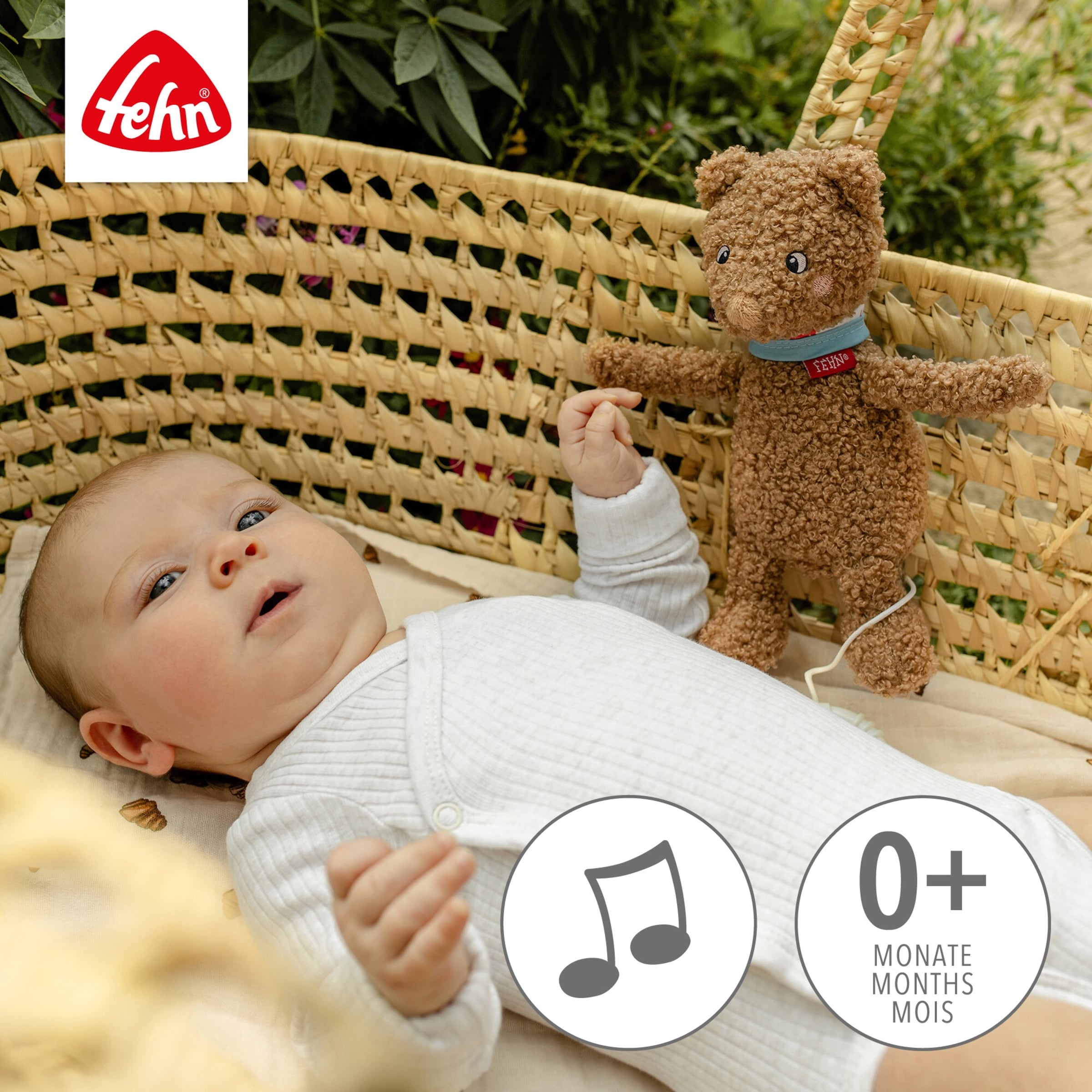 Mini-Spieluhr Bär Fred 20cm