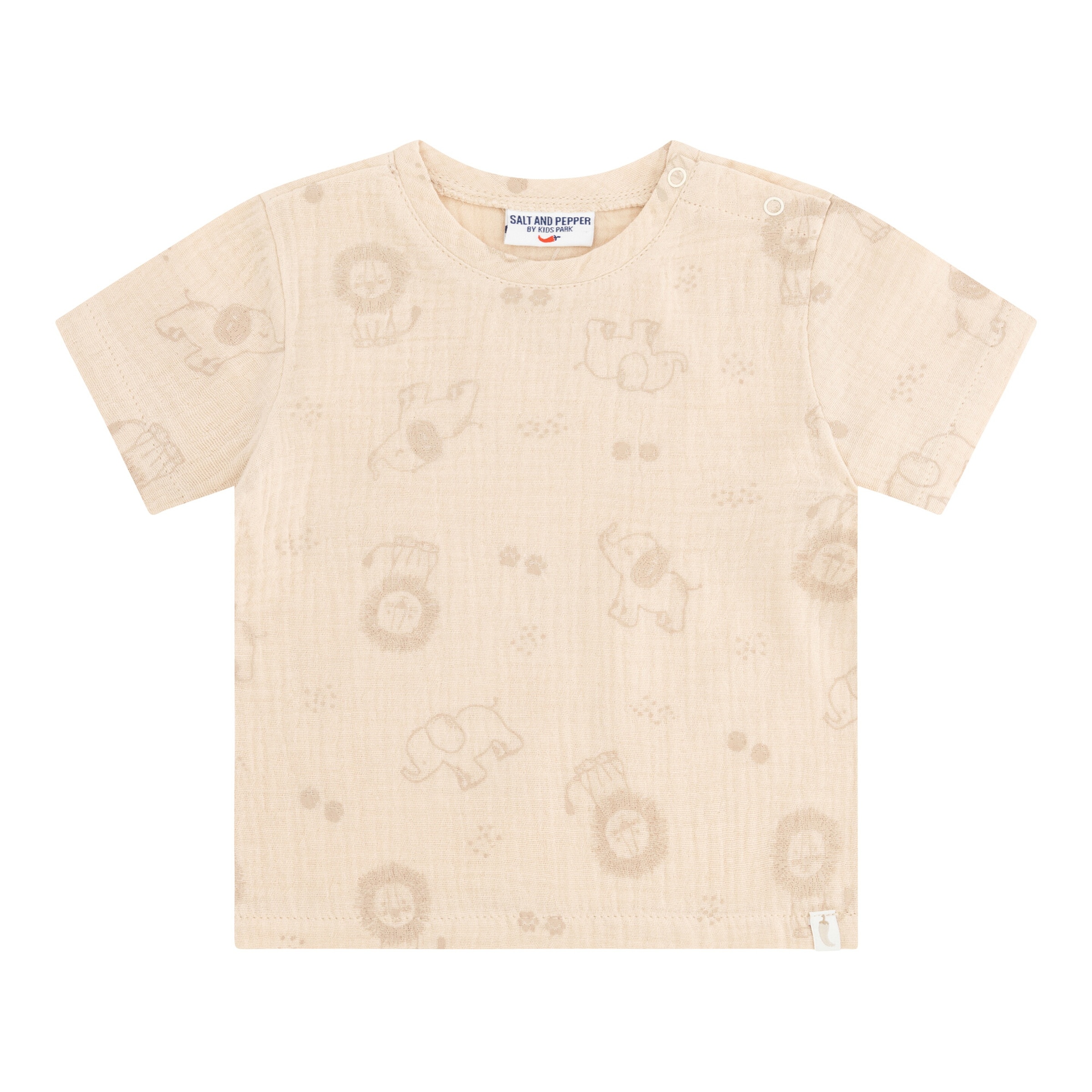 Salt And Pepper Musselin-T-Shirt Safari