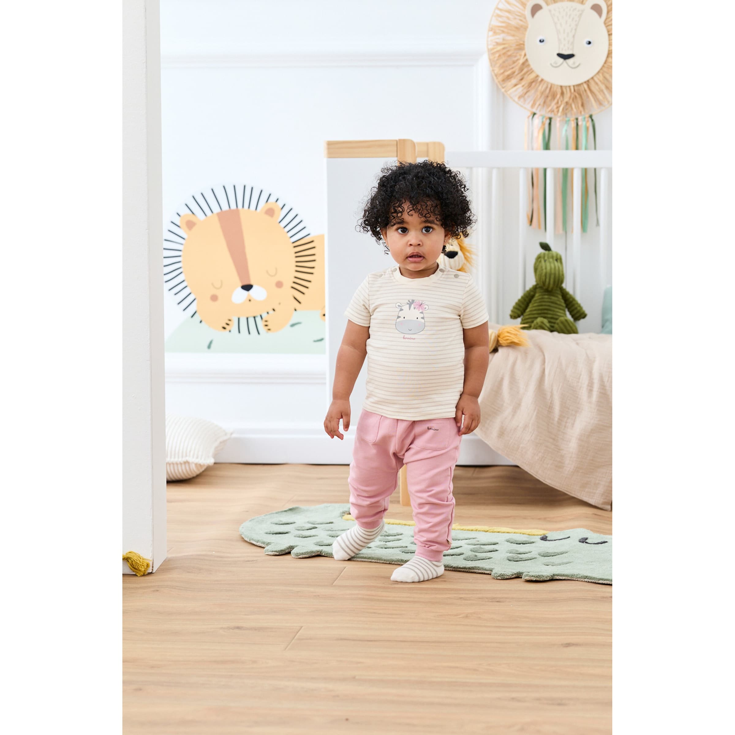 Thumbnail - Bornino Sunny Adventure T-Shirt Ringel Zebra