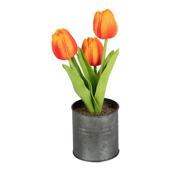 LED-Kunstblume Tulpentöpfchen "Real Touch"