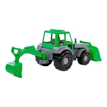 Traktor mit Heckbagger