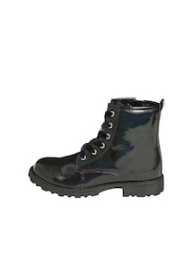 Mädchen Lack-Boots mit Schnürung und Reißverschluss