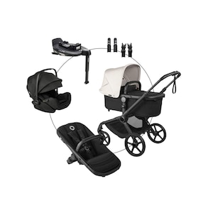 Kombikinderwagen Travel-Set inkl. Babyschale Otter, Isofix-Basis 360 Base und Adapter