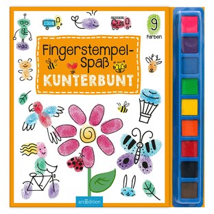 Malbuch Fingerstempel-Spaß Kunterbunt