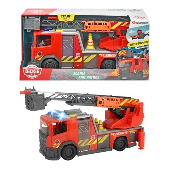 Feuerwehr Scania mit Drehleiter